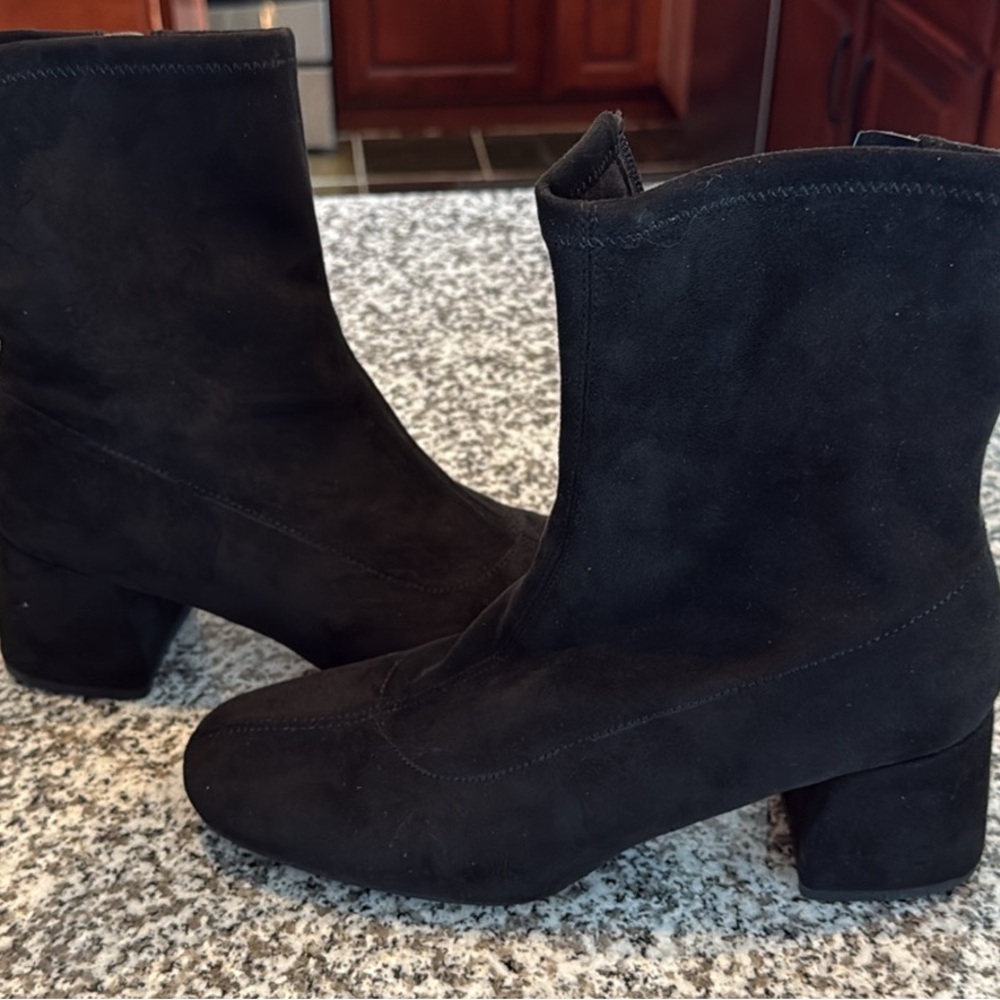 Elegant Black Women's Ankle Boots- worn once